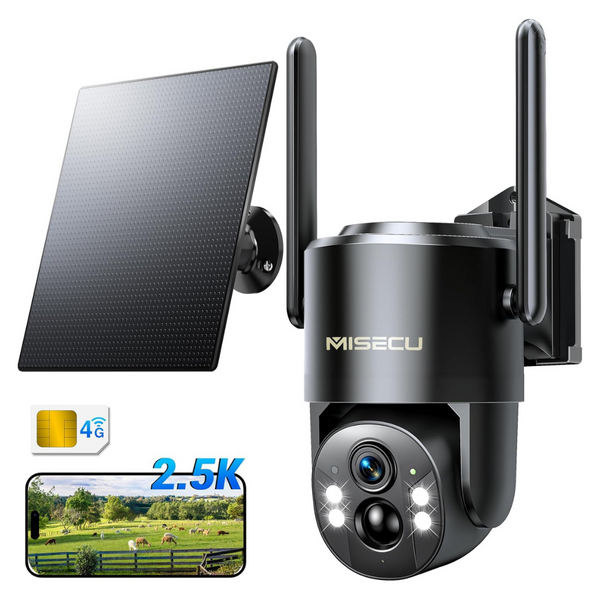 Misecu 4G LTE Cellular Security Camera