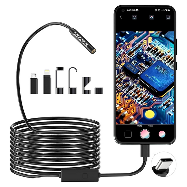 1920p Snake Inspection Borescope With 8 LED Lights