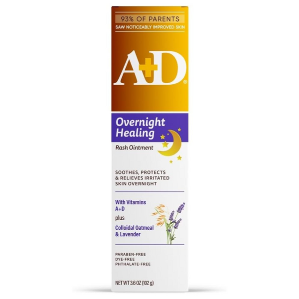 A+D Overnight Healing Diaper Rash Ointment, 3.6 Oz