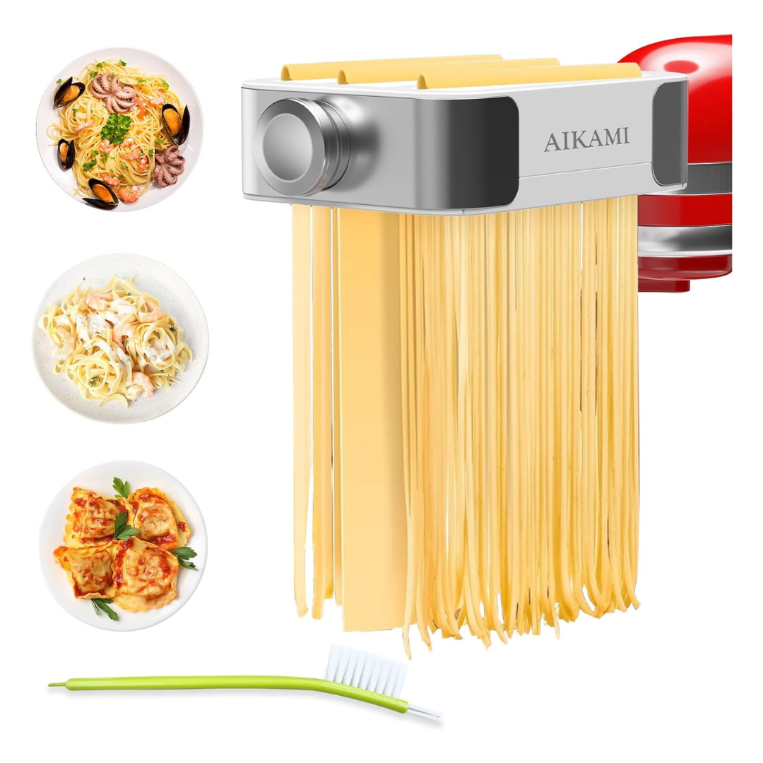 Zacme Metal Pasta Maker Attachment For Kitchenaid Stand Mixers