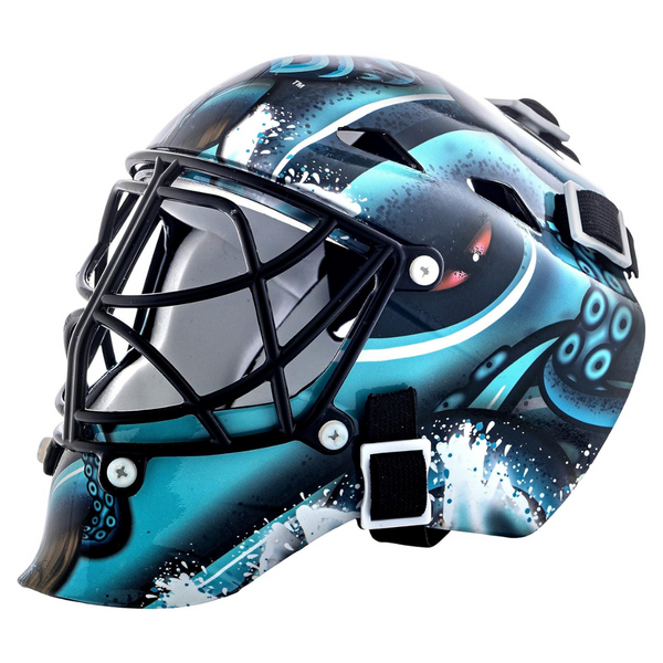 Franklin Sports NHL Team Logo Mini Hockey Goalie Mask With Case