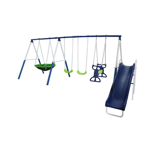 XDP Recreation All Star Playground Metal Swing Set For Up To 7 Children