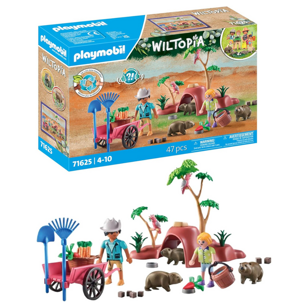 47-Piece Playmobil Wiltopia: Wombat Shelter Playset (71625)