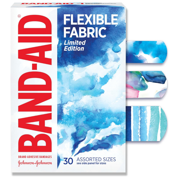 30-Count Band-Aid Brand Flexible Fabric Adhesive Bandages