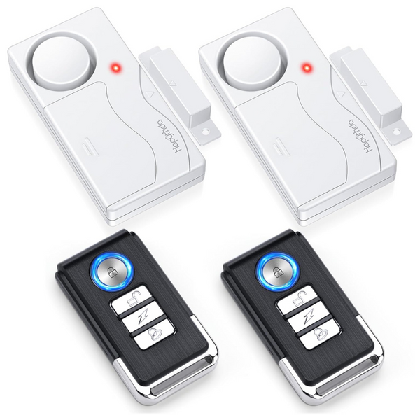 2-Pack Magnetic Door Alarms Sensors Chimes For Kids Safety