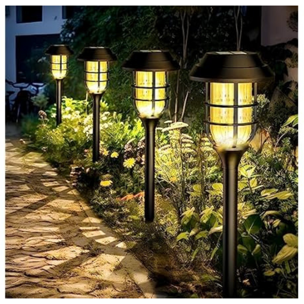 8-Pack SOLPEX Outdoor Pathway Solar Bright LED Garden Lights