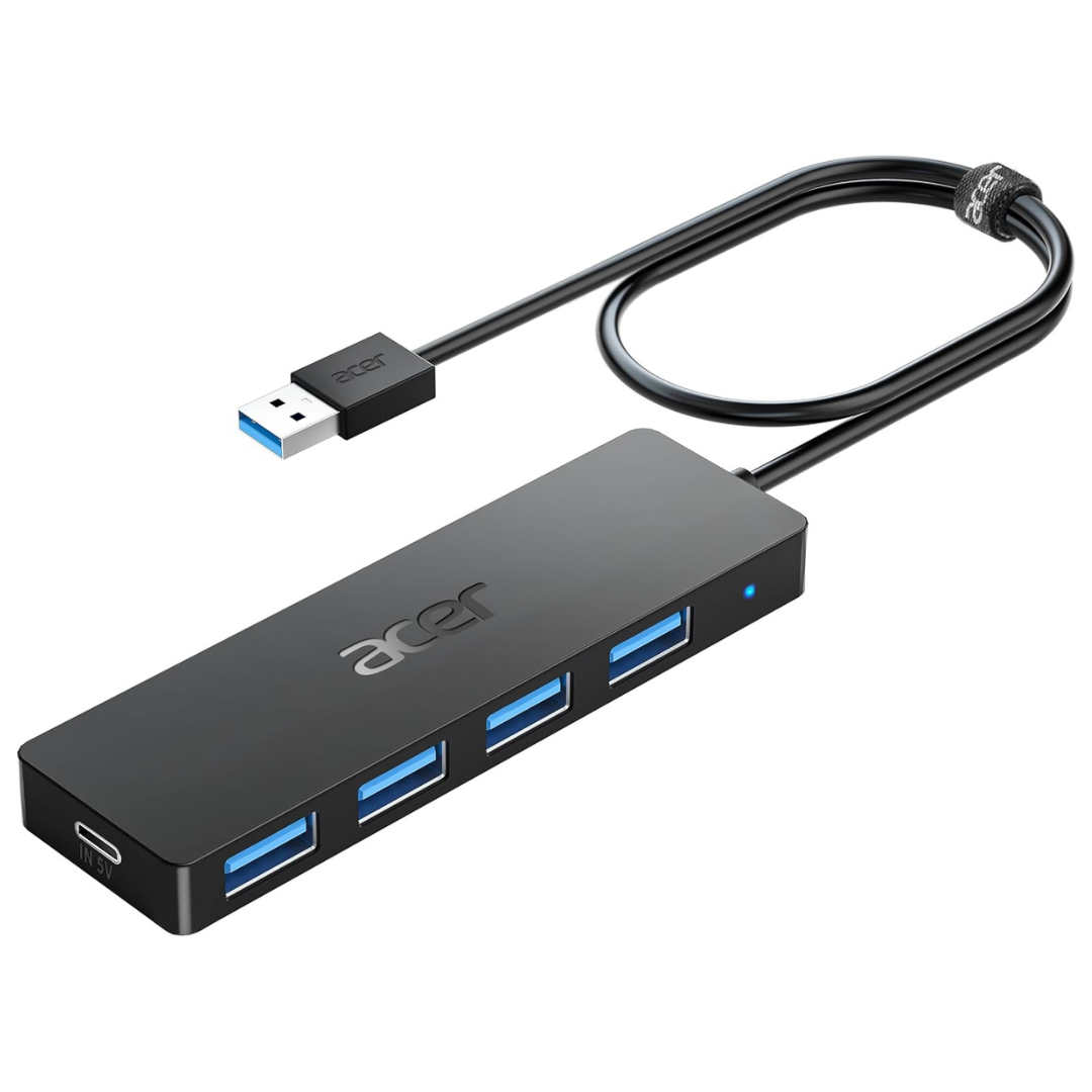 Acer 4 Ports USB Hub With 2ft Cable