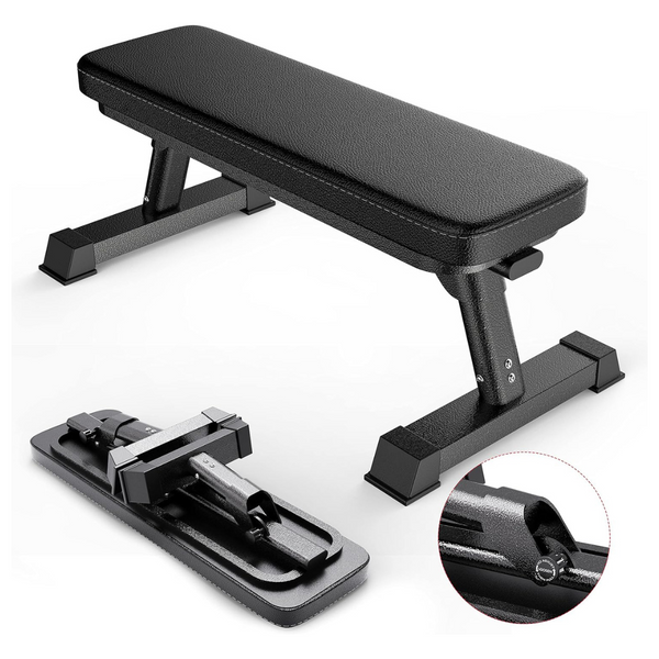 Finer Form Gym Quality Foldable Flat Bench