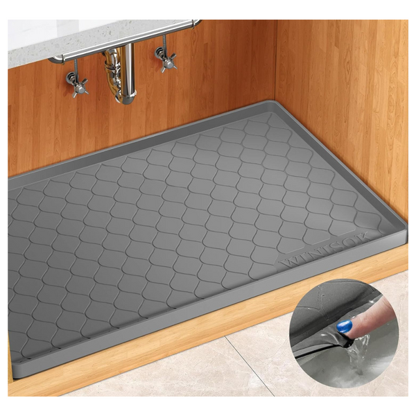 Winisok Waterproof 34" x 22" Cabinet Liner Under Sink Mat