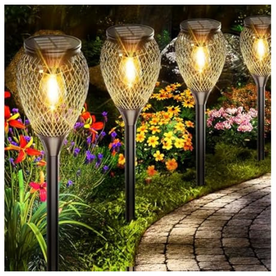 4-Pack Hakol Outdoor IP65 Waterproof Solar Lights