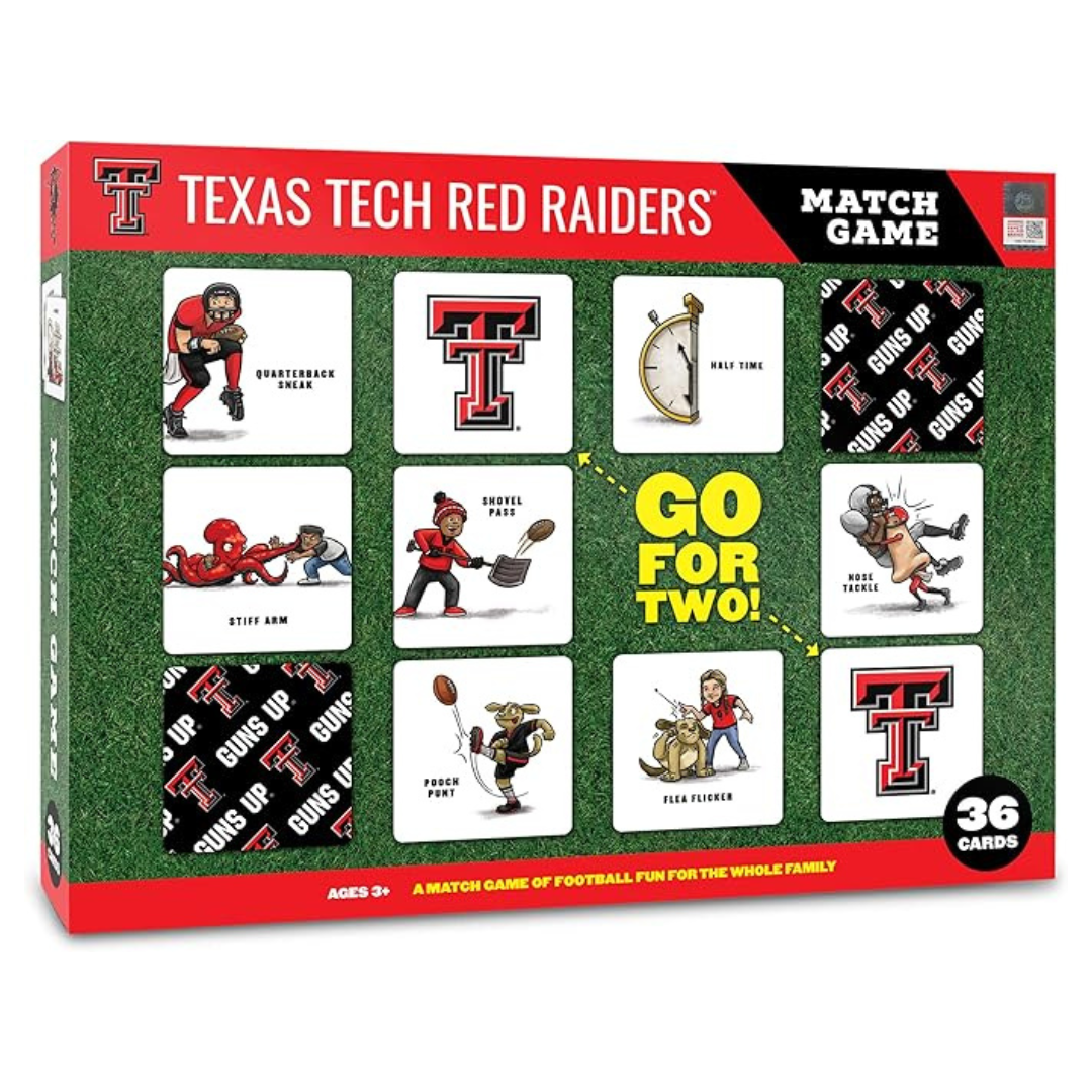 NCAA Texas Tech Red Raiders Licensed Memory Match Game