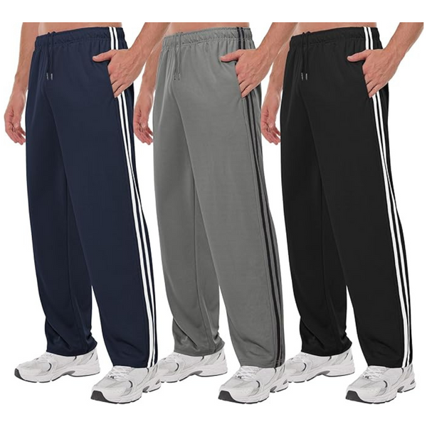 3 Pack Men's Mesh Athletic Sweatpants