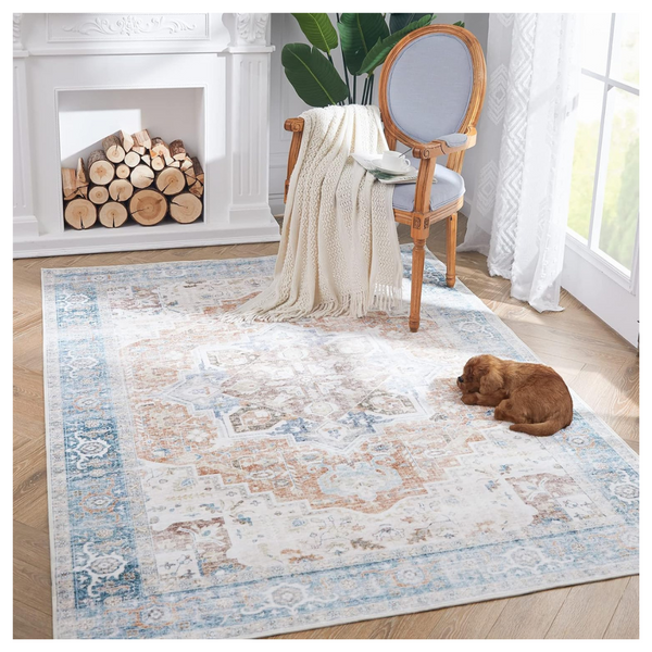 3x5 Feet Washable Vintage Area Rug