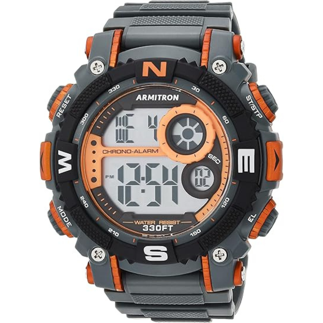 Armitron Sport Men's Digital Chronograph Resin Strap Watch