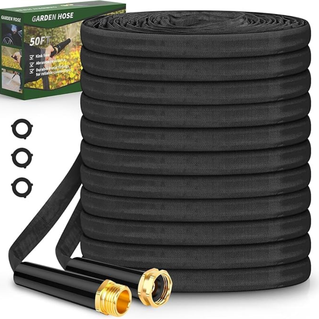 50ft Non-Expanding Lightweight & Durable Water Garden Hose