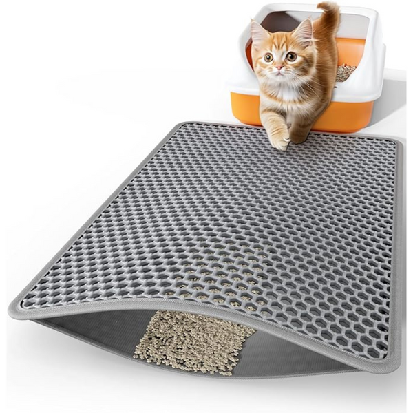 Powools 30" x 24" Large Litter Box Mat with Double Layers