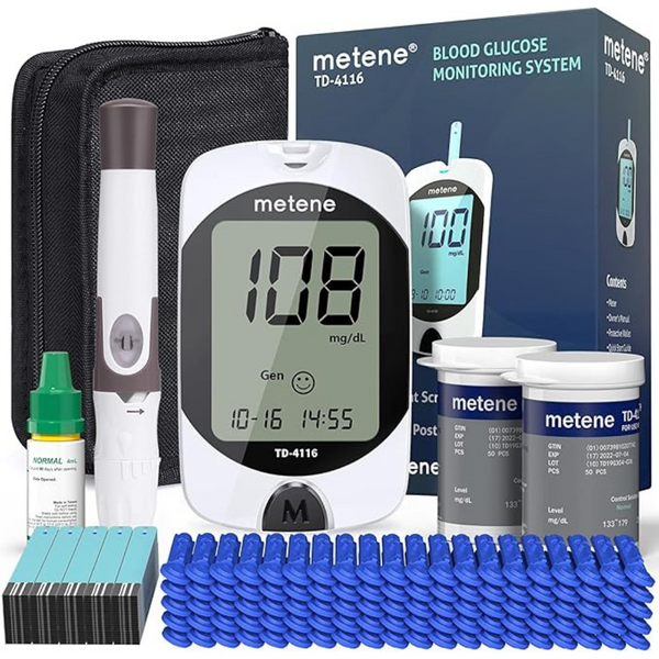 Blood Glucose Monitor Kit with 100 Strips