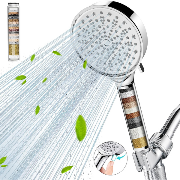 Cobbe 6 Spray Mode Handheld Shower Head with Filters