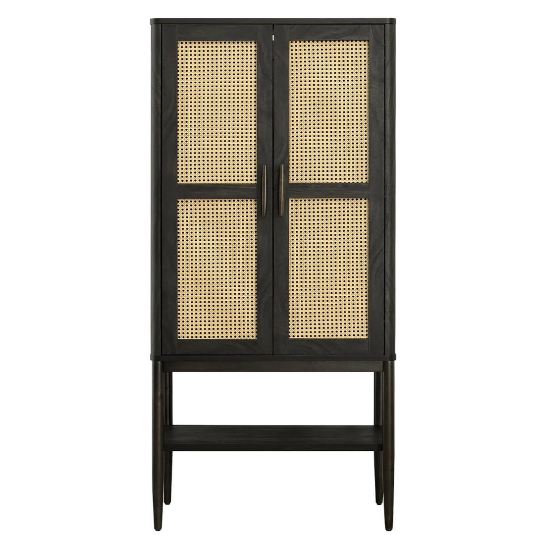 Better Homes & Gardens Springwood Caning Storage Cabinet (2 colors)