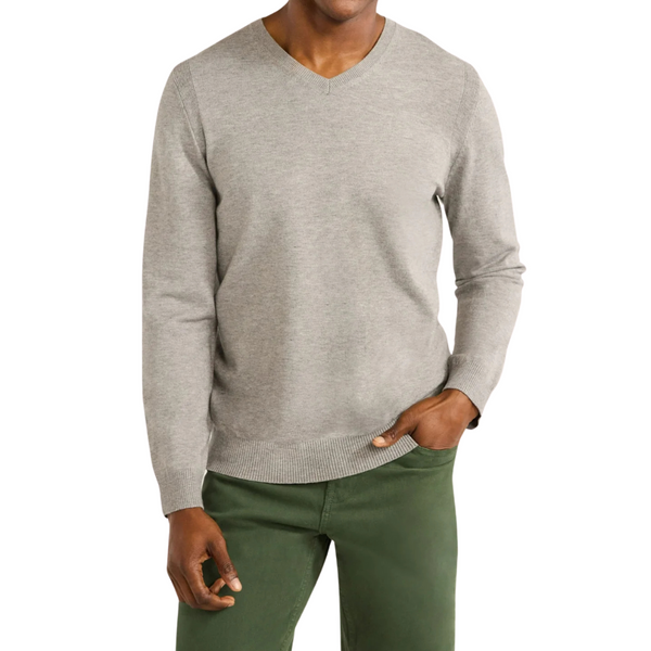 Free Assembly Mens Cozy Yarn Everyday V-Neck Sweater (Various Size)