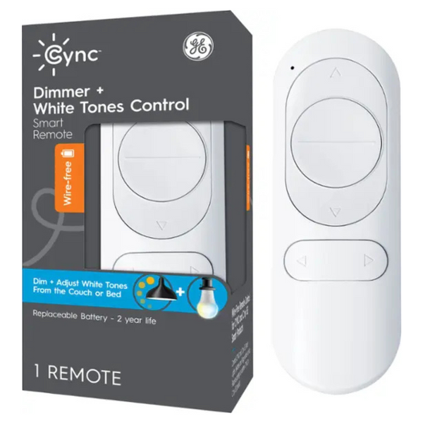 GE CYNC Wire-Free Battery-Powered White Tones Control Smart Remote