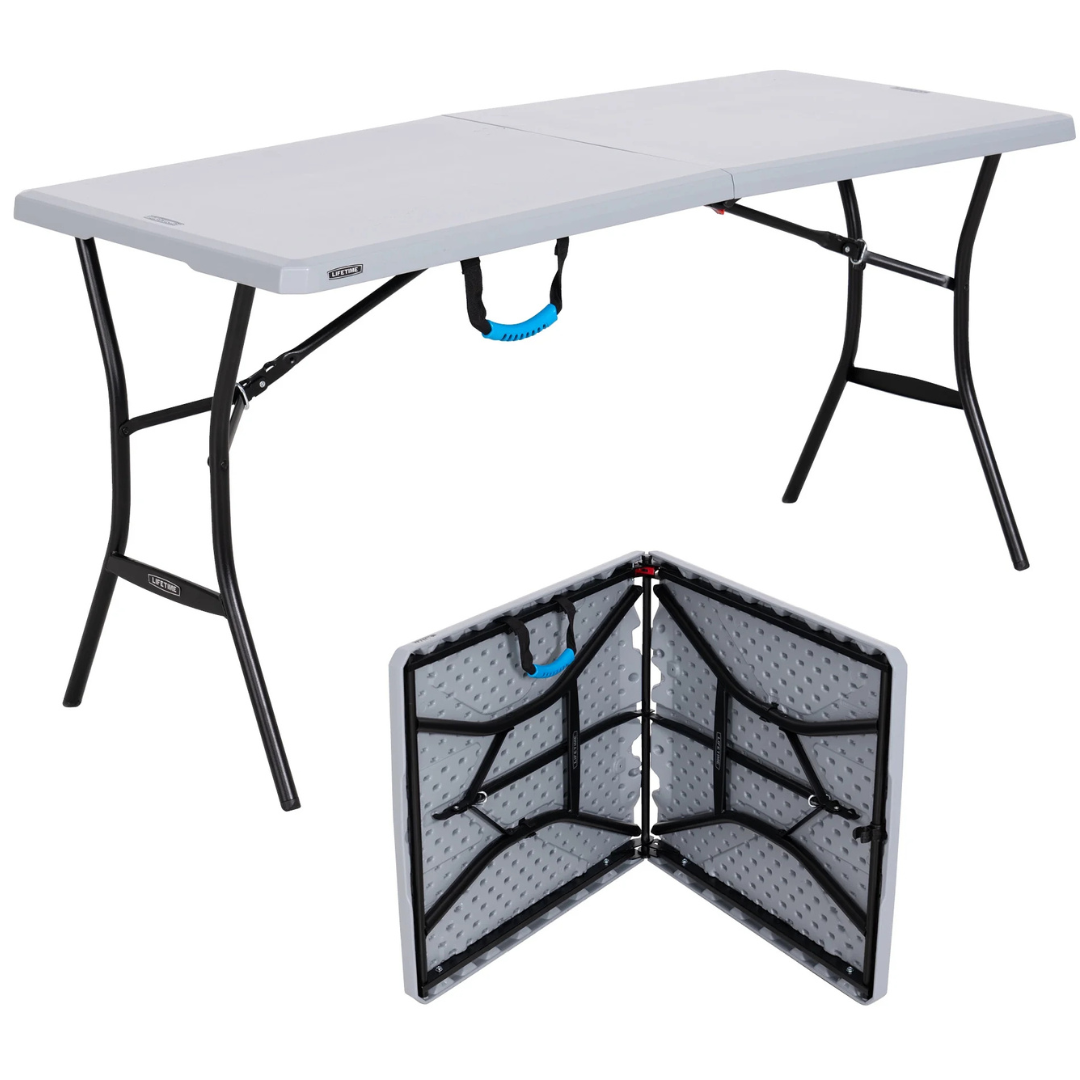 5-Ft Lifetime Folding Tailgating Camping And Outdoor Table