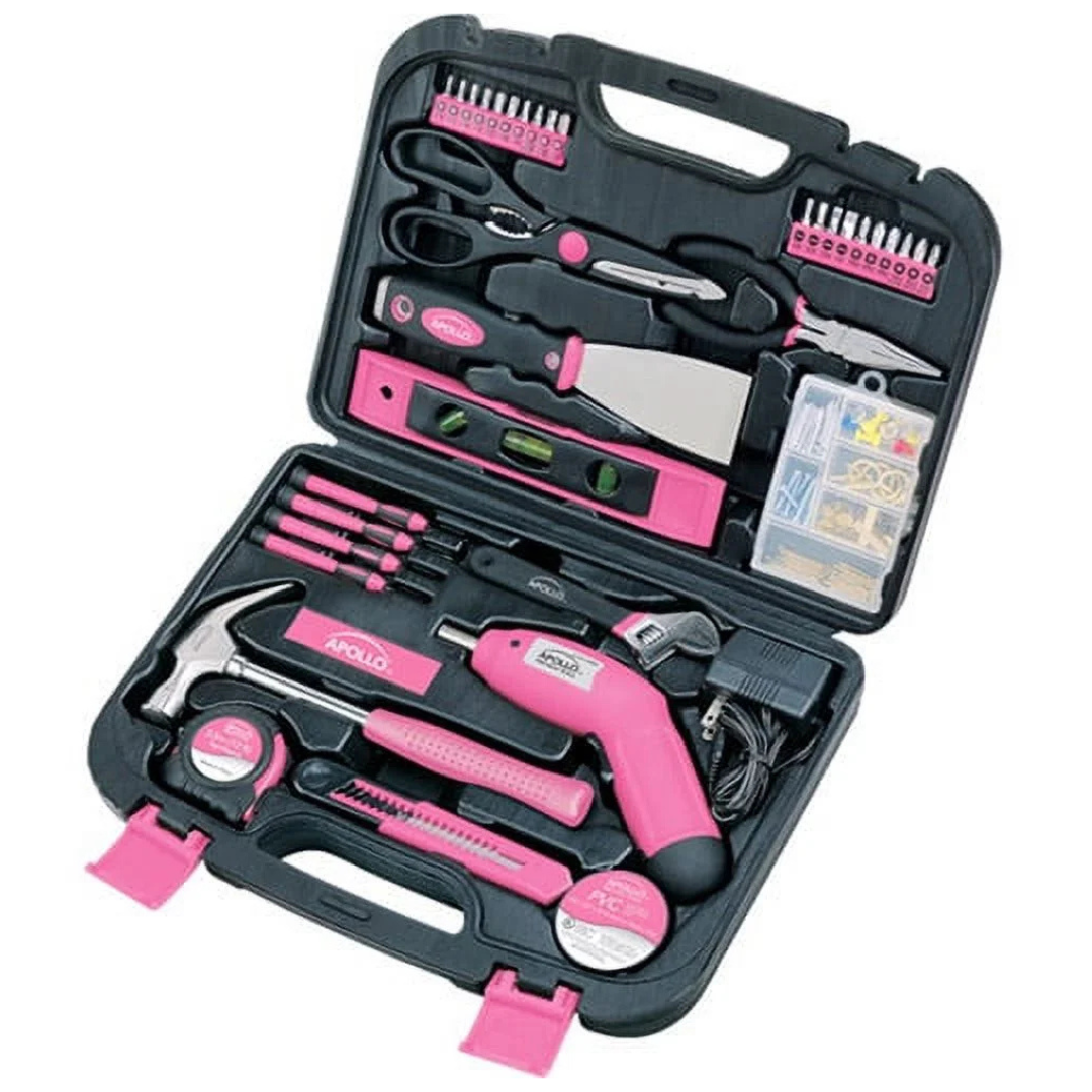 135-Piece Apollo Household Pink Hand Tools Set (DT0773N1)