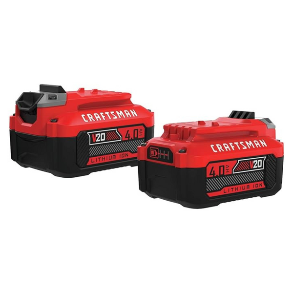 2-Pack Craftsman 4.0-Amp Hour V20 Lithium Ion Battery