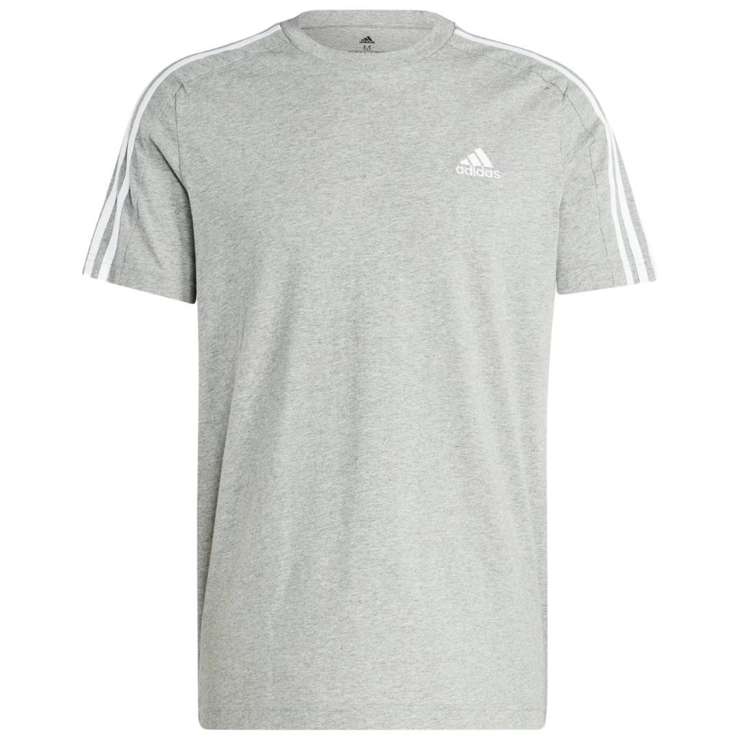 Adidas Men’s Essentials Single Jersey 3-Stripes Tee