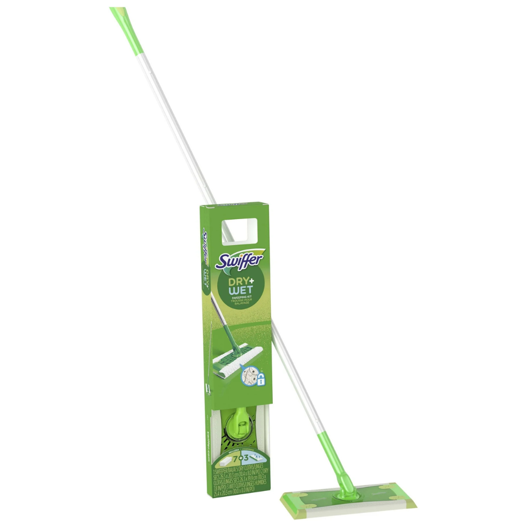 Swiffer Sweep + Mop, Dry & Wet Floor Cleaner, Fresh Scent Cleaning Set