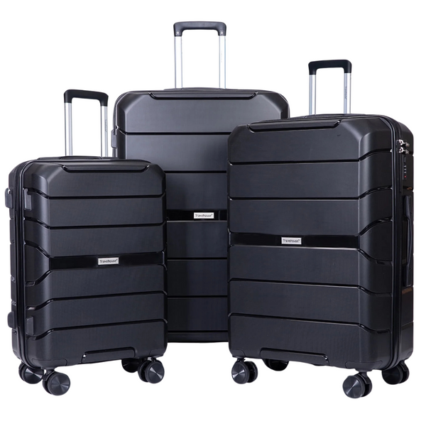 3-Piece Travelhouse Hardshell Lightweight Luggage Set (20"/24"/28")