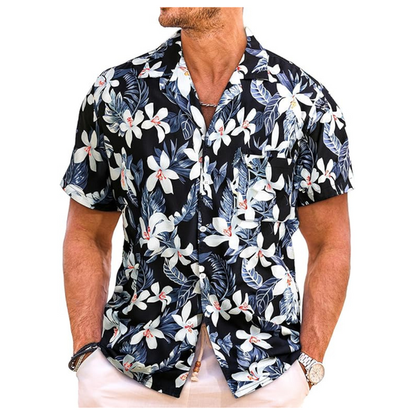 Men's Short Sleeve Hawaiian Beach Shirts