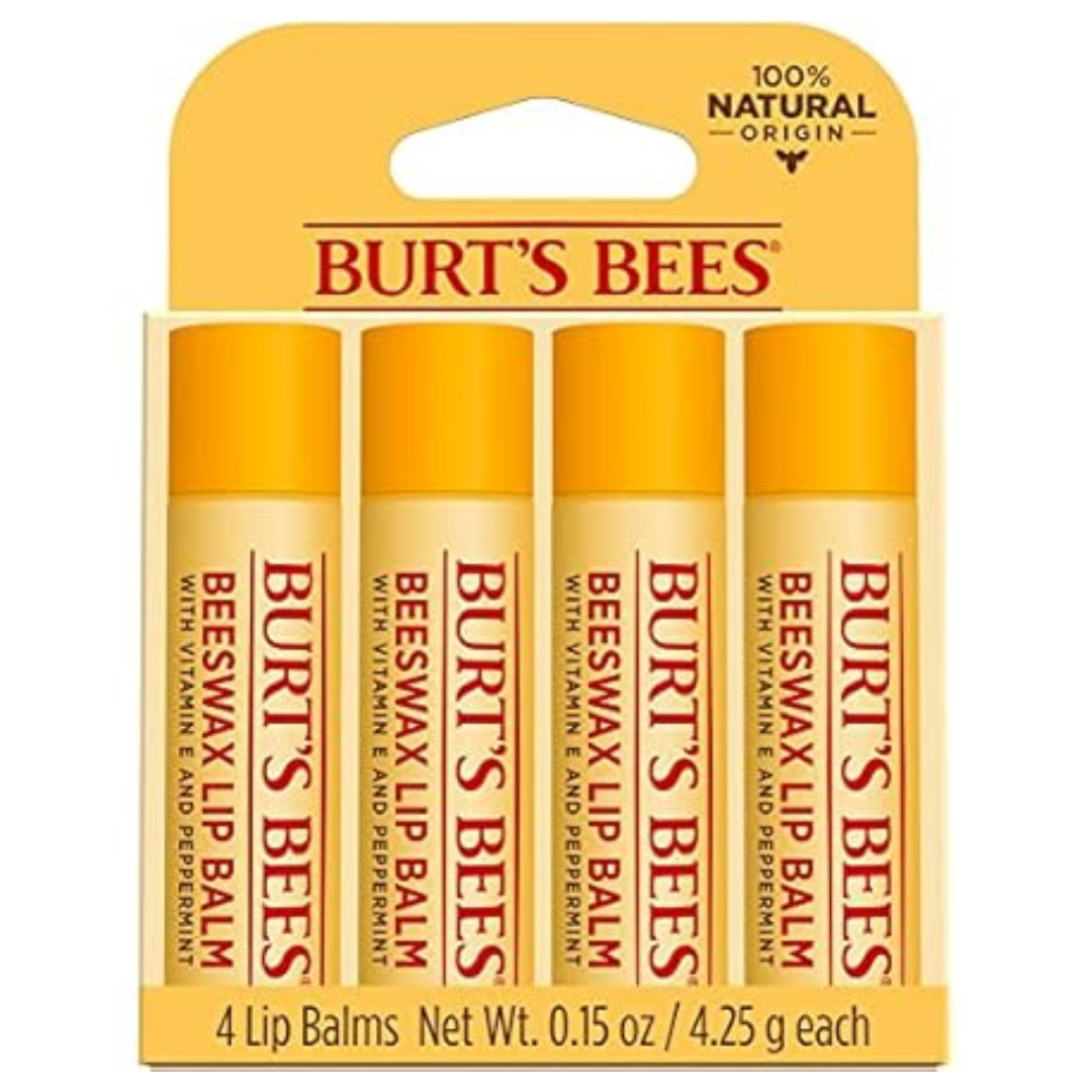 4-Pack Burt's Bees 100% Natural Moisturizing Lip Balm