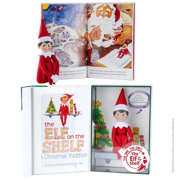 The Elf on the Shelf: A Christmas Tradition Boy Scout Elf with Blue Eyes