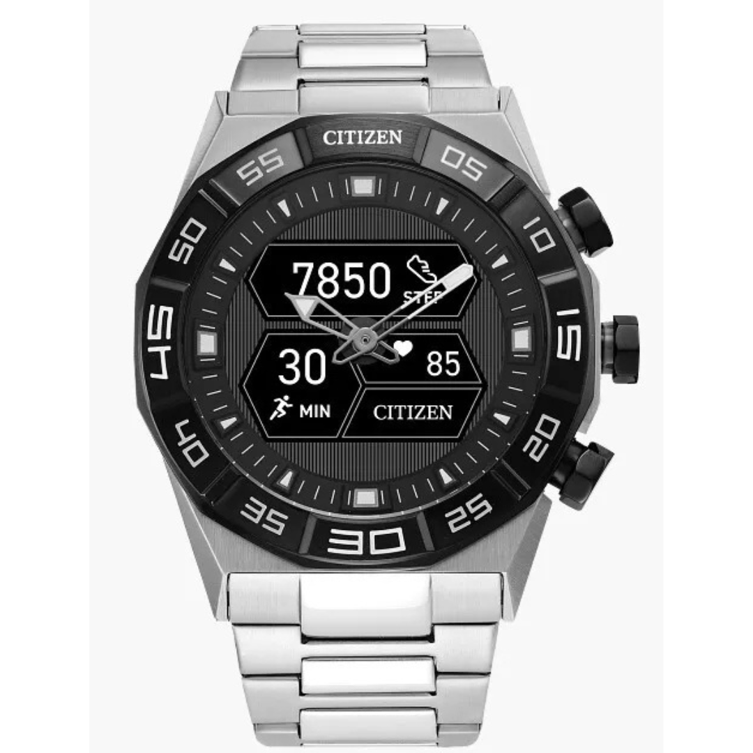 Citizen CZ 44MM Smart Hybrid Silver Stainless Steel Smart Watch