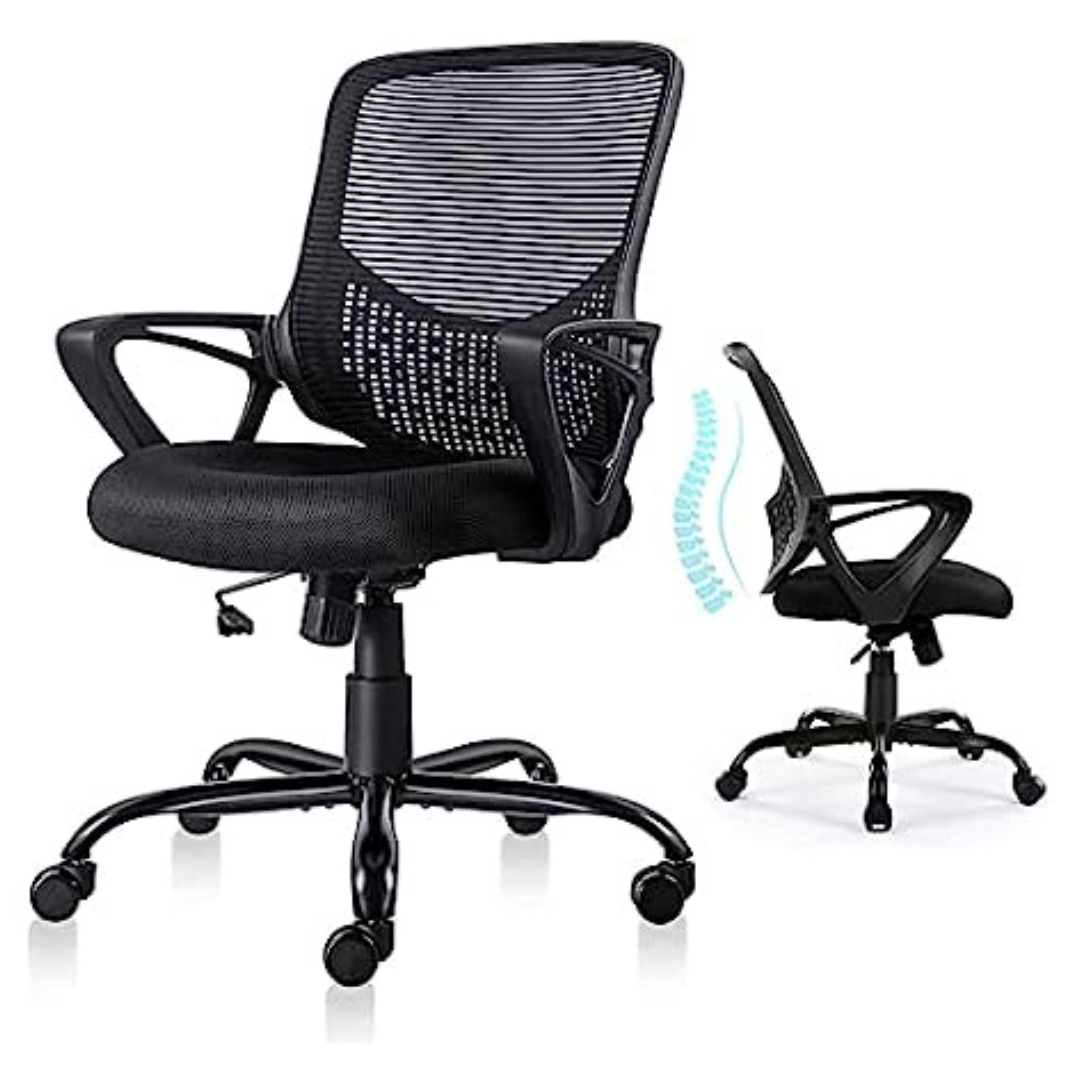 STAFFPENGUIN Ergonomic Mesh Mid Back Desk Office Chair