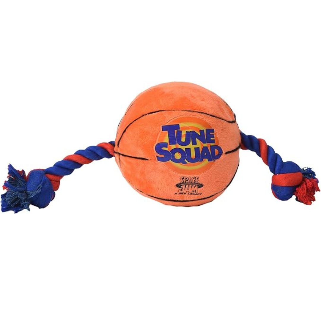 Looney Tunes Space Jam 2: Basketball Rope Pull Dog Toy (12")