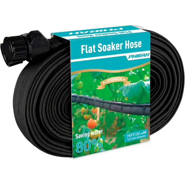 75ft Heavy Duty Double Layer Flat Soaker Hose