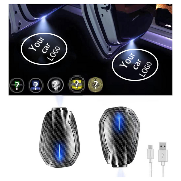 2-Pack Rechargeable Wireless Car Door LED Lights