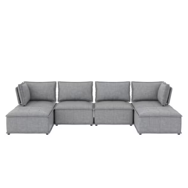 DHP Adam 32" W Corner Chair For Modular Linen Sectional Sofa