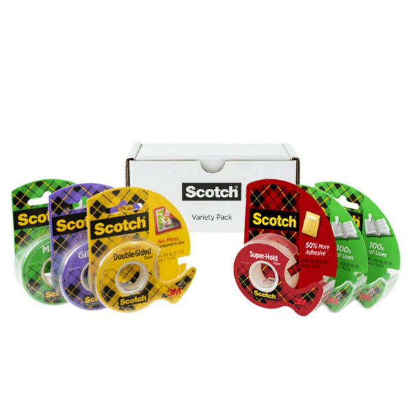 6-Pack Scotch Magic Tape With Dispenser And Boxed Refills (Variety Pack)