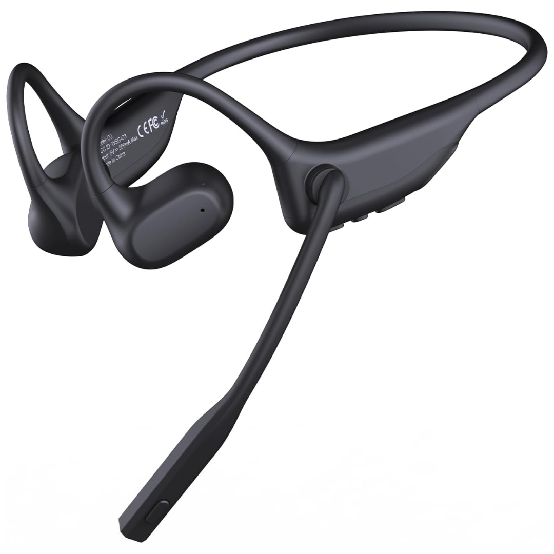 Noise Cancelling Bluetooth 5.3 Open Ear Headphones With Microphone