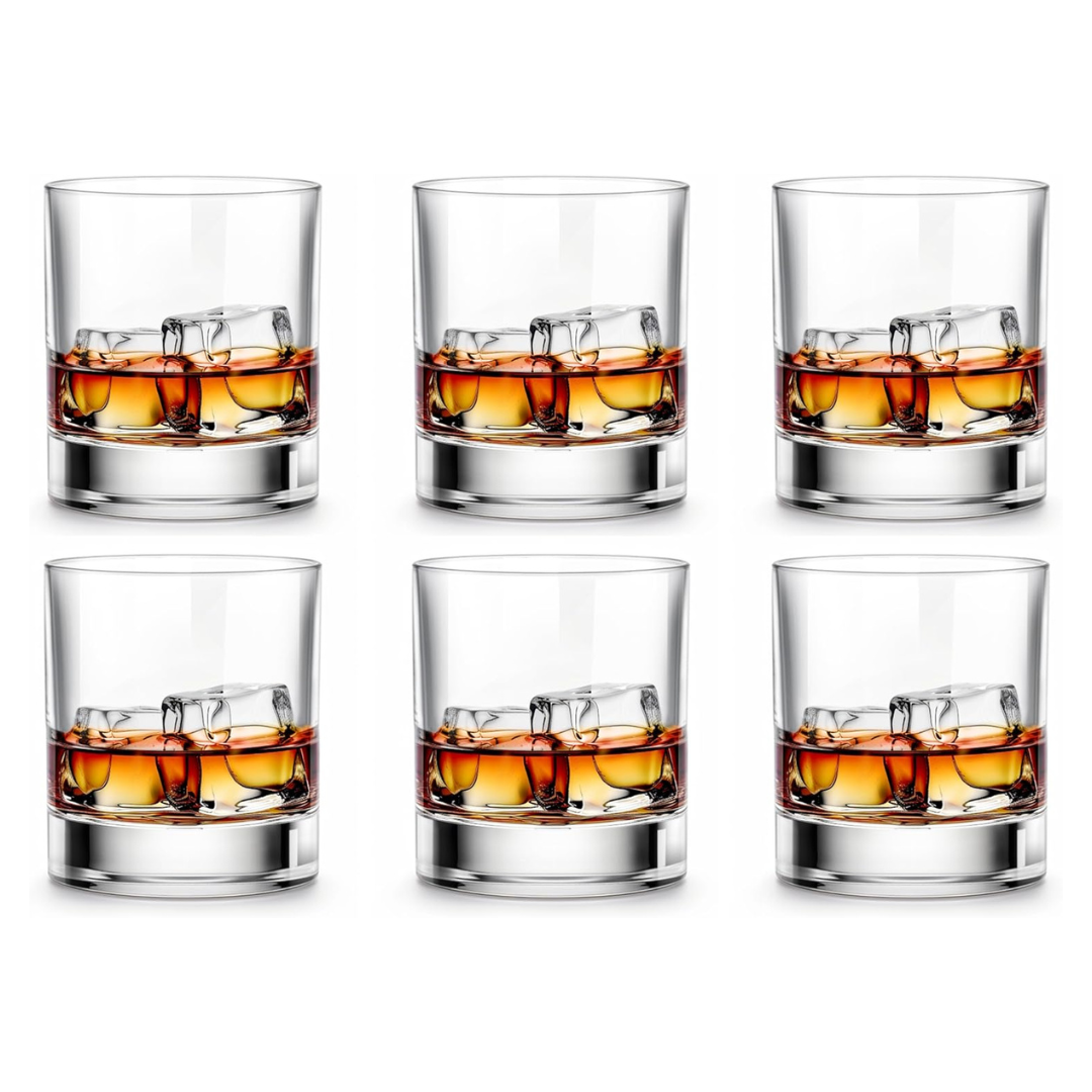 Set Of 6 LUXU Whiskey Glasses-Premium 11 OZ Scotch Glasses