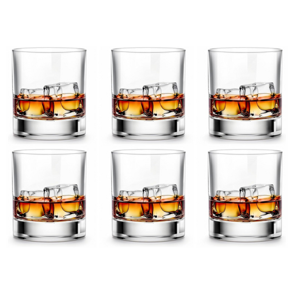 Set Of 6 LUXU Whiskey Glasses-Premium 11 OZ Scotch Glasses