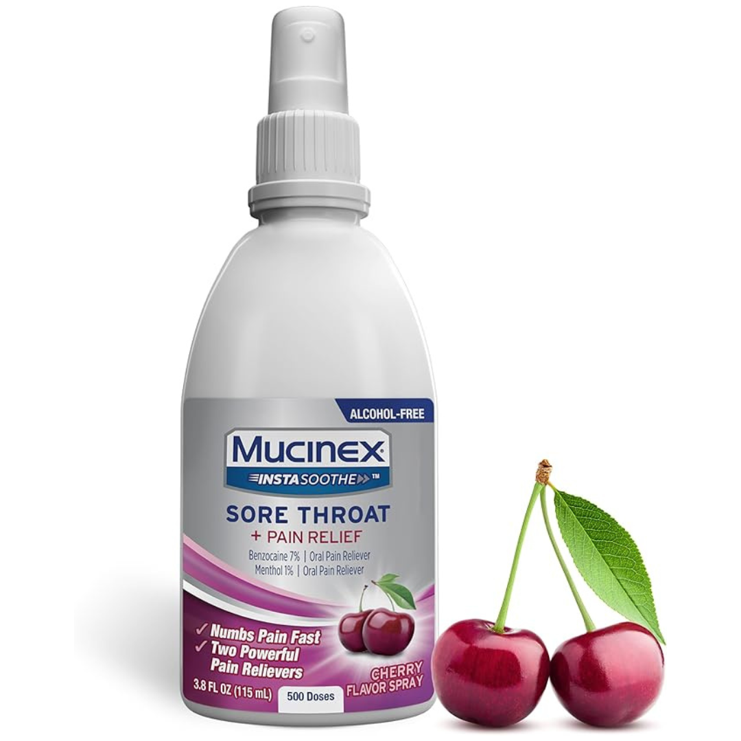 Mucinex Instasoothe Sore Throat Relief Spray