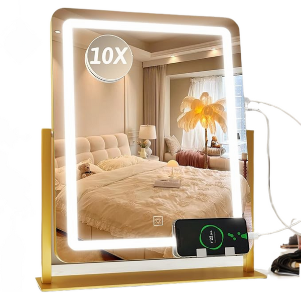 Rolove 22" x 18" LED Vanity Mirror With Lights