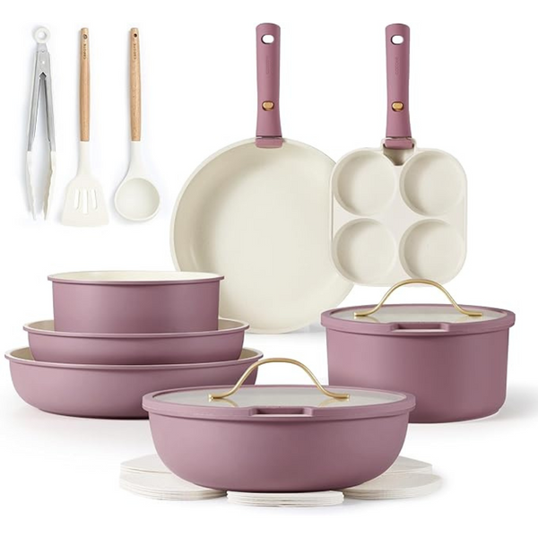 19-Piece Carote Nonstick Cookware Set