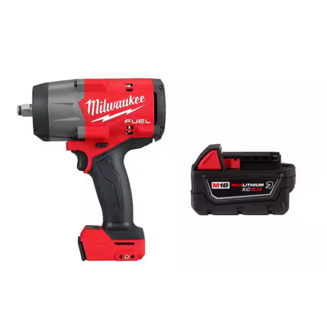 Milwaukee FUEL 18V Lithium-Ion Brushless Cordless 1/2" Wrench Bundle