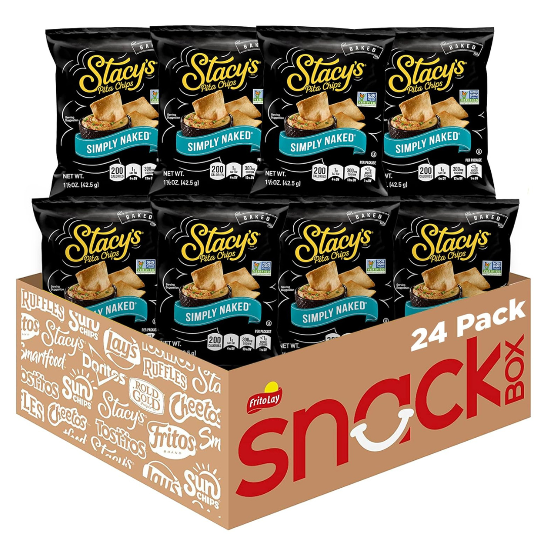 24 Stacy’s Simply Naked Pita Chips Bags