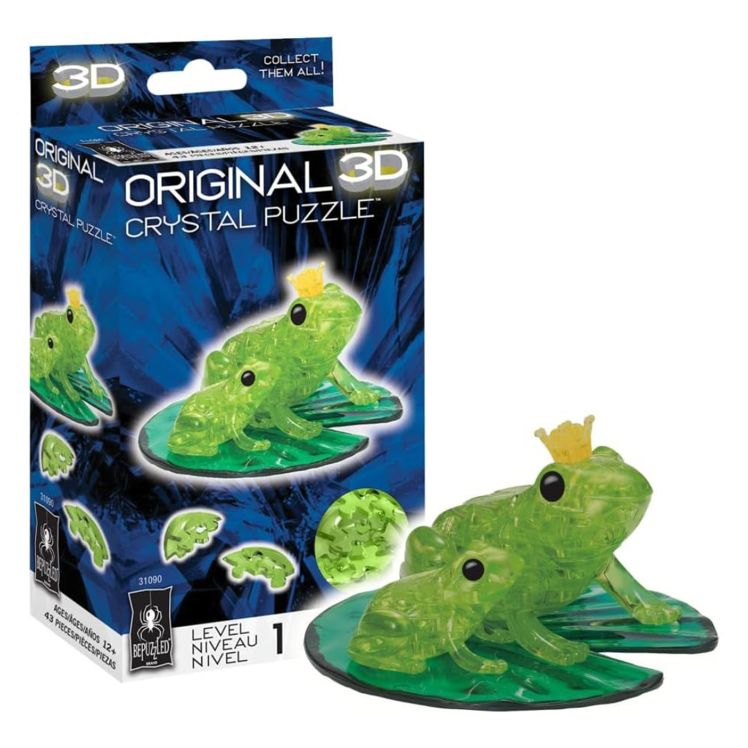 BePuzzled Frog Standard Original 3D Crystal Puzzle